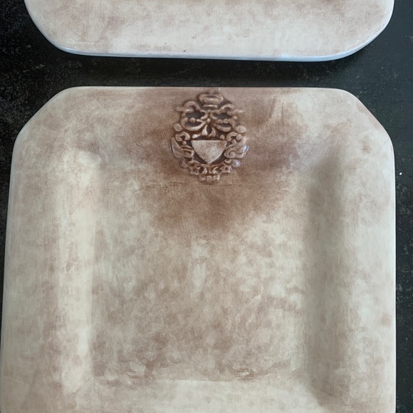 SOLD EBAY Italian Crest Collection Cafe Ceramiche 2 plates - Picture 5 of 7